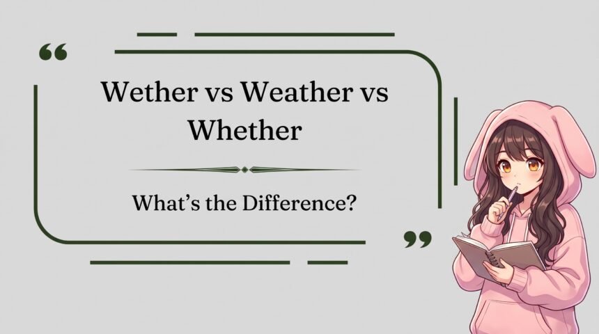 Wether vs weather vs whether difference explained